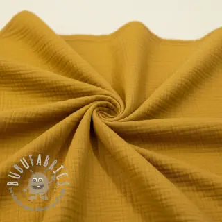 Mussola/Doppia garza dark ochre ORGANIC