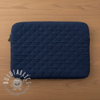 Mussola/Doppia garza QUILT navy