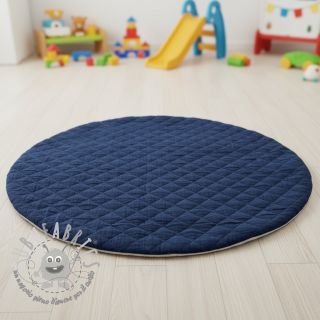 Mussola/Doppia garza QUILT navy