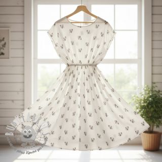 Mussola/Doppia garza Animals design A digital print ORGANIC