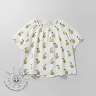 Mussola/Doppia garza Pears design B digital print