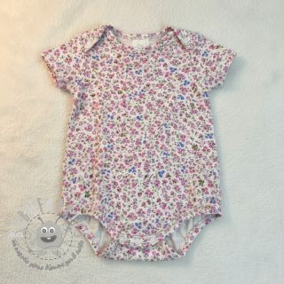 Mussola/Doppia garza Flower Michaela off white digital print