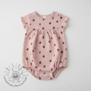 Mussola/Doppia garza Fruits apple soft rose