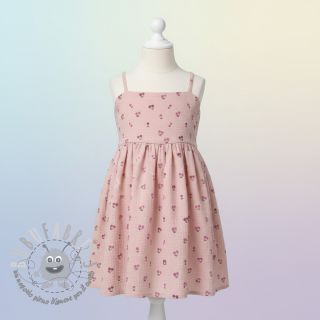 Mussola/Doppia garza Fruits cherry soft rose