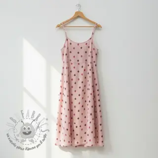 Mussola/Doppia garza Fruits apple soft rose