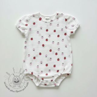 Mussola/Doppia garza Fruits apple white