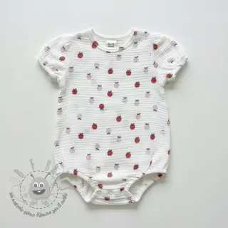 Mussola/Doppia garza Fruits apple white