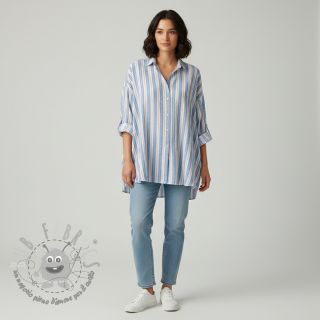 Mussola/Doppia garza YARN DYED Line blue