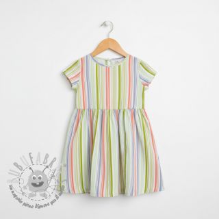 Mussola/Doppia garza Beach Stripe green