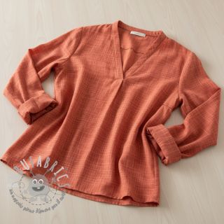 Mussola/Doppia garza Vintage red