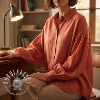 Mussola/Doppia garza Vintage red