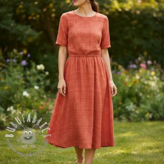 Mussola/Doppia garza Vintage red