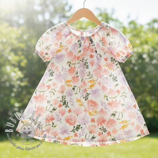 Mussola/Doppia garza Big summer flowers digital print