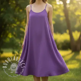 Mussola/Doppia garza violet