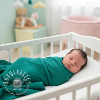 Mussola/Doppia garza dark teal