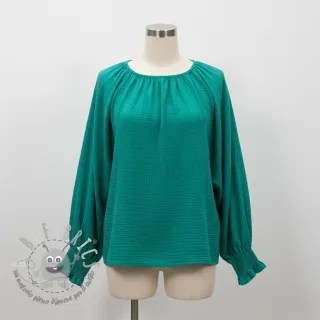 Mussola/Doppia garza dark teal