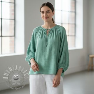 Mussola/Doppia garza peppermint