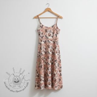 Mussola/Doppia garza Safari buddys design C digital print