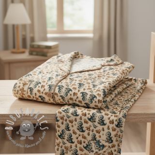 Mussola/Doppia garza Baby dino design B digital print