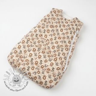 Mussola/Doppia garza Safari buddys design D digital print