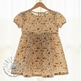 Mussola/Doppia garza Little farm animals design C digital print