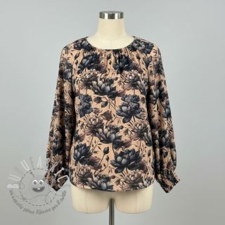 Mussola/Doppia garza Dreamy flowers design B digital print