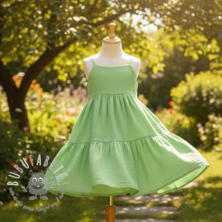 Mussola/Doppia garza light lime ORGANIC