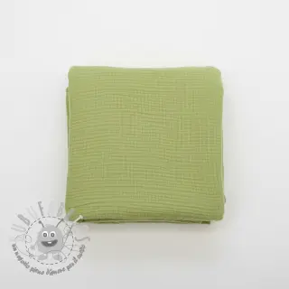 Mussola/Doppia garza old lime ORGANIC