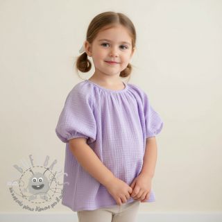 Mussola/Doppia garza bright violet ORGANIC