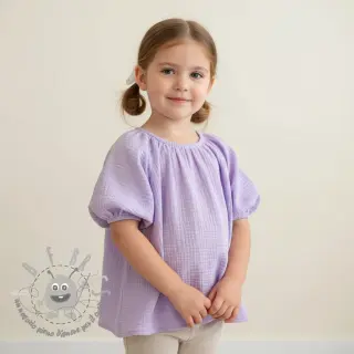 Mussola/Doppia garza bright violet ORGANIC