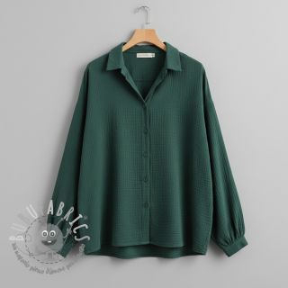 Mussola/Doppia garza old green ORGANIC