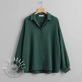 Mussola/Doppia garza old green ORGANIC