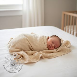 Mussola/Doppia garza cream ORGANIC