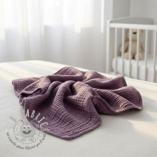 Mussola/Doppia garza lilac ORGANIC