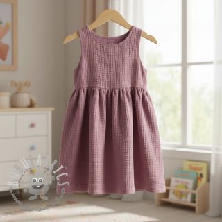 Mussola/Doppia garza lilac ORGANIC