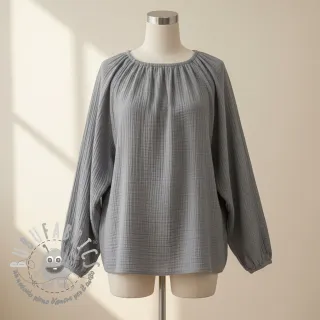 Mussola/Doppia garza grey ORGANIC