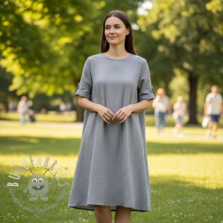 Mussola/Doppia garza grey ORGANIC