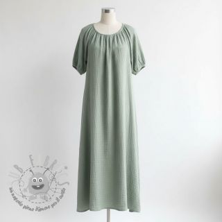 Mussola/Doppia garza dark mint ORGANIC