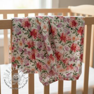 Mussola/Doppia garza Sunny flowers digital print