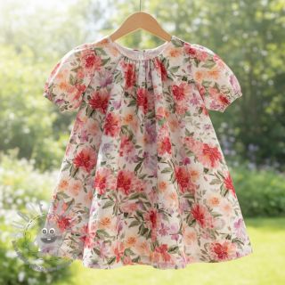 Mussola/Doppia garza Sunny flowers digital print