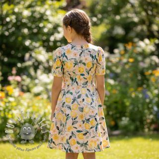 Mussola/Doppia garza Fresh lemons digital print