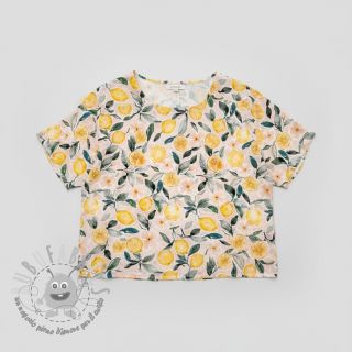 Mussola/Doppia garza Fresh lemons digital print