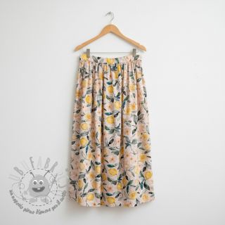 Mussola/Doppia garza Fresh lemons digital print