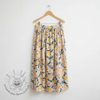 Mussola/Doppia garza Fresh lemons digital print