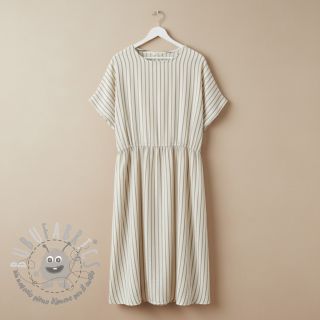 Mussola/Doppia garza YARN DYED Thin strip beige