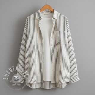 Mussola/Doppia garza YARN DYED Thin strip navy