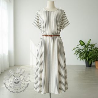 Mussola/Doppia garza YARN DYED Thin strip navy