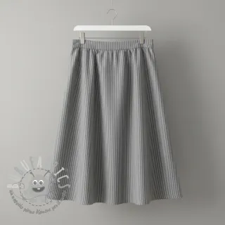 Mussola/Doppia garza YARN DYED Stripes grey