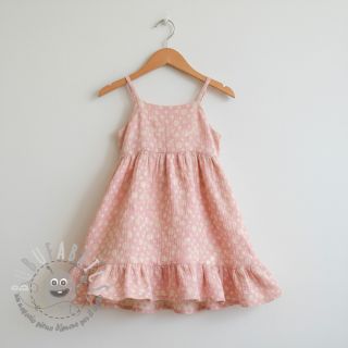 Mussola/Doppia garza JACQUARD Dots pink