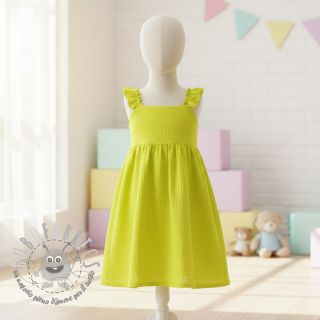 Mussola/Doppia garza NEON YELLOW ORGANIC